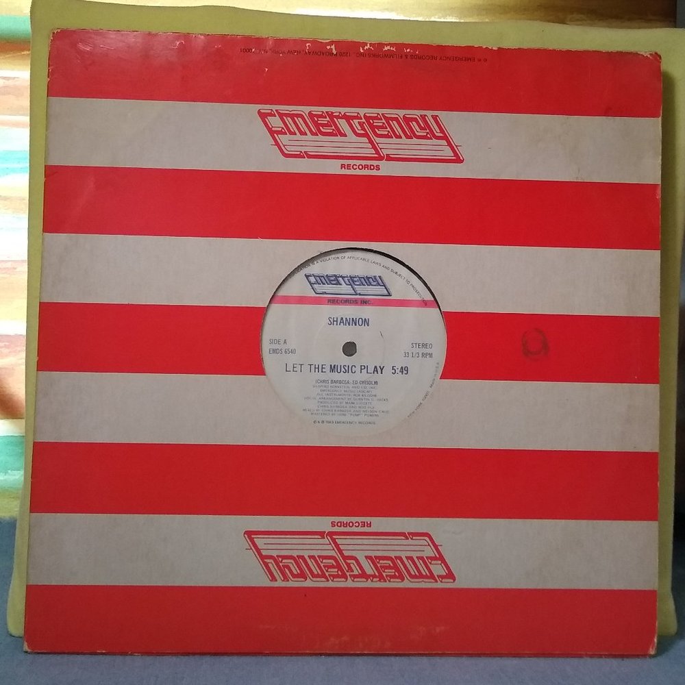 Shannon Let The Music Play 1983 Single Vinyl Record Minty